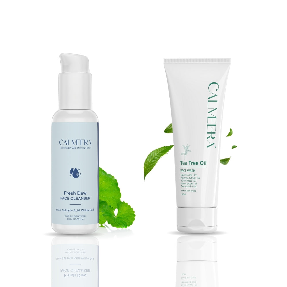 Cleasner and tea tree face wash combo