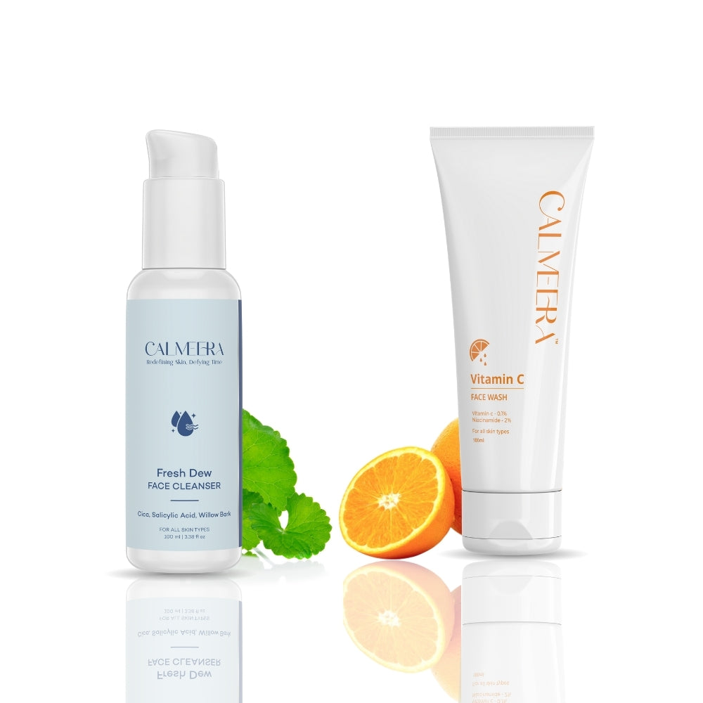 Cleanser and Vitamin c face wash combo