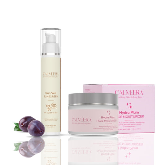 Sun Veil Sunscreen + Hydra Plum Moisturizer Combo