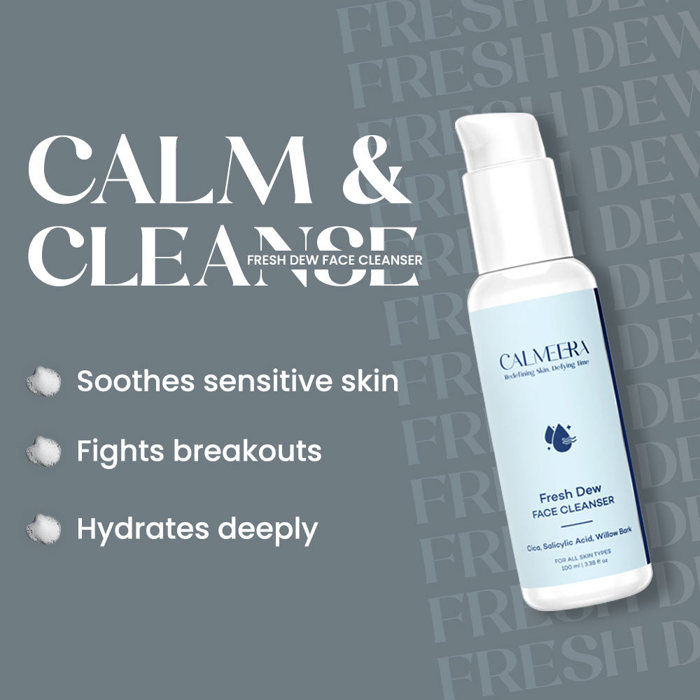 Fresh Dew Face Cleanser + Sun Veil Sunscreen Combo