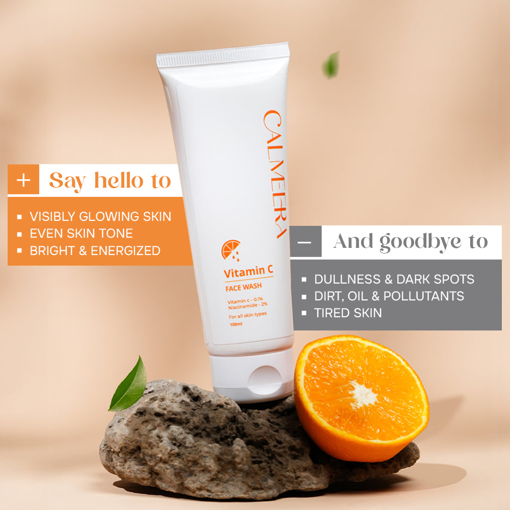 Calmeera Vitamin C Face Wash – Brighten, Cleanse & Revive