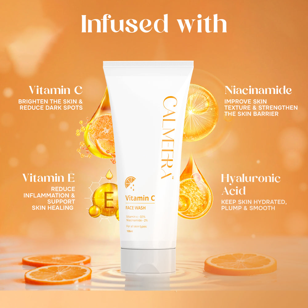 Calmeera Vitamin C Face Wash – Brighten, Cleanse & Revive