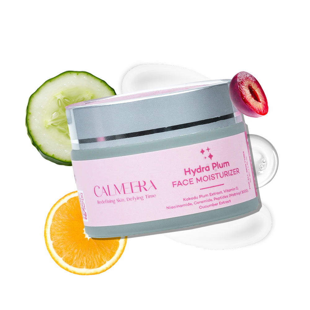 Calmeera Vitamin C Face Wash + Vitamin C Serum + Hydra Plum Moisturizer